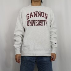 画像2: Champion REVERSE WEAVE "GANNON UNIVERSITY" プリントスウェット L (2)