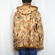 画像3: 90's LEGACY 裏ボア パッチワークレザージャケット 2XL (3)