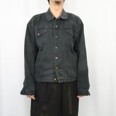 画像2: MAGIC BLUES ブラックデニムジャケット SIZE4 (2)