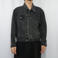 画像2: JEANS WEST ブラックデニムジャケット SIZE14 (2)