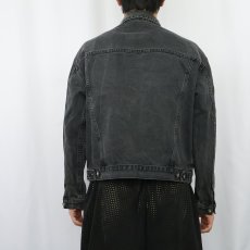 画像3: JEANS WEST ブラックデニムジャケット SIZE14 (3)