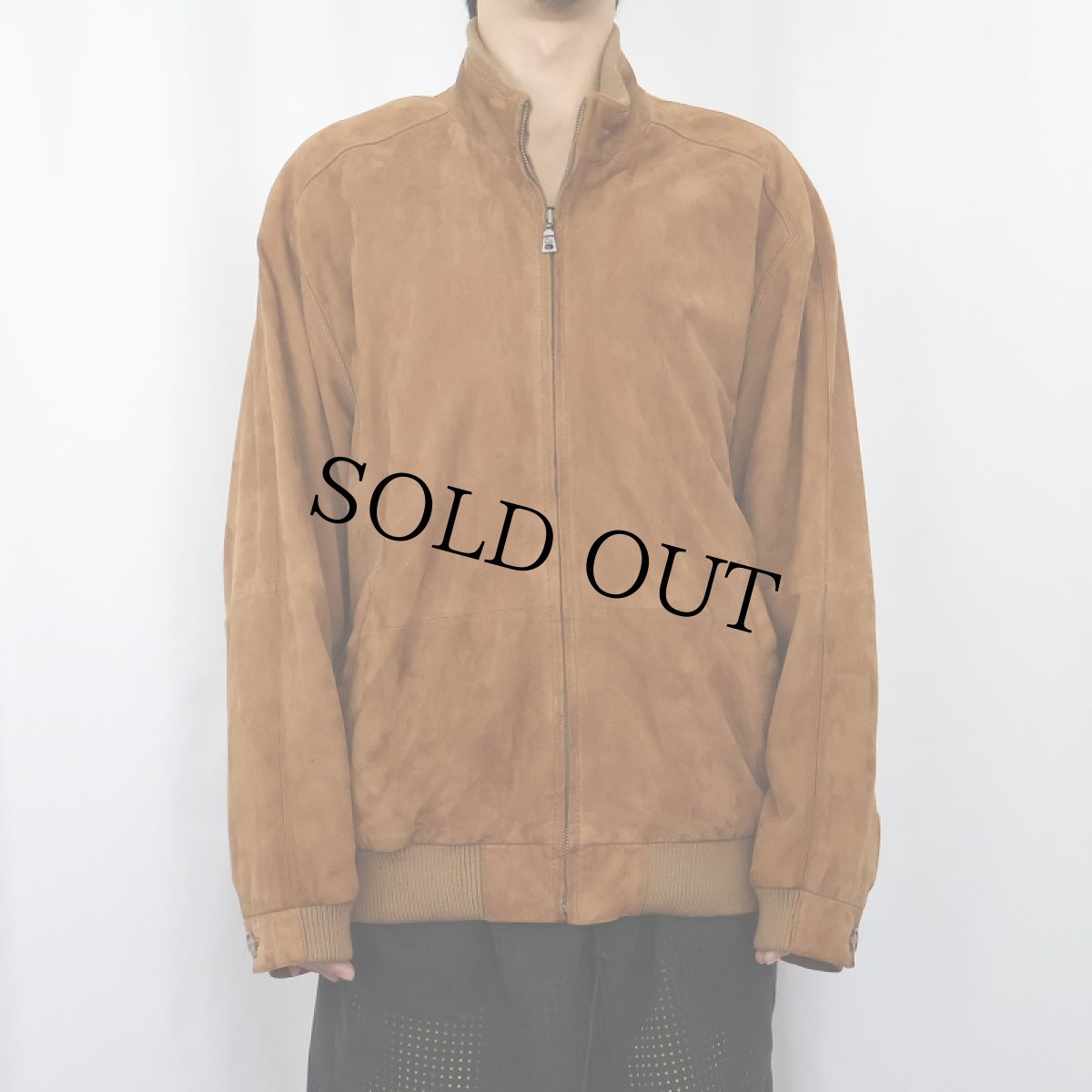 画像2: JOS.A.BANK スウェードレザージャケット L (2)