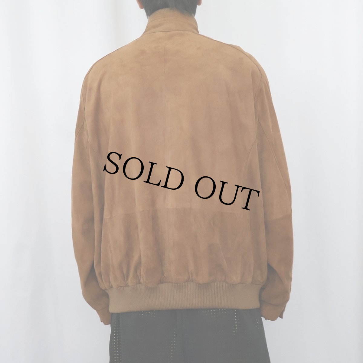 画像3: JOS.A.BANK スウェードレザージャケット L (3)