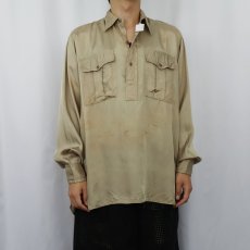 画像2: 40's Goodura サテンシャツ (2)