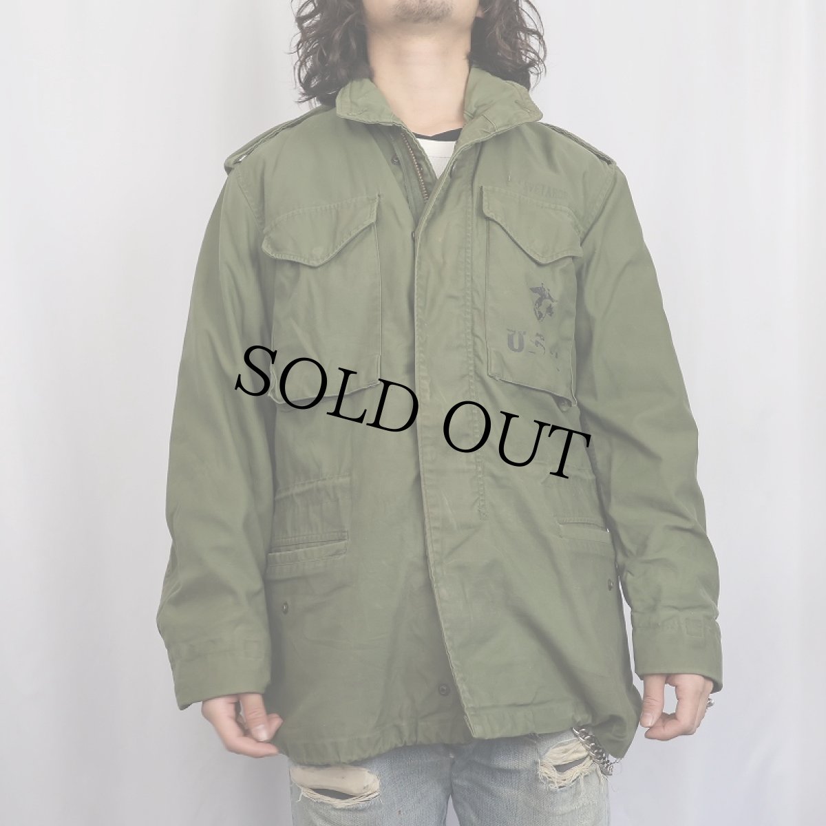 画像2: 70's U.S.ARMY M-65 フィールドジャケット 3rd グレーライナー SMALL-REGULAR (2)