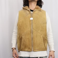 画像2: UNKNOWN ムートンベスト (2)