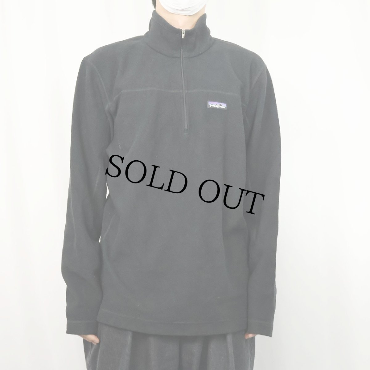 画像2: 2016AW Patagonia マイクロD ハーフジップ フリースジャケット BLACK L (2)