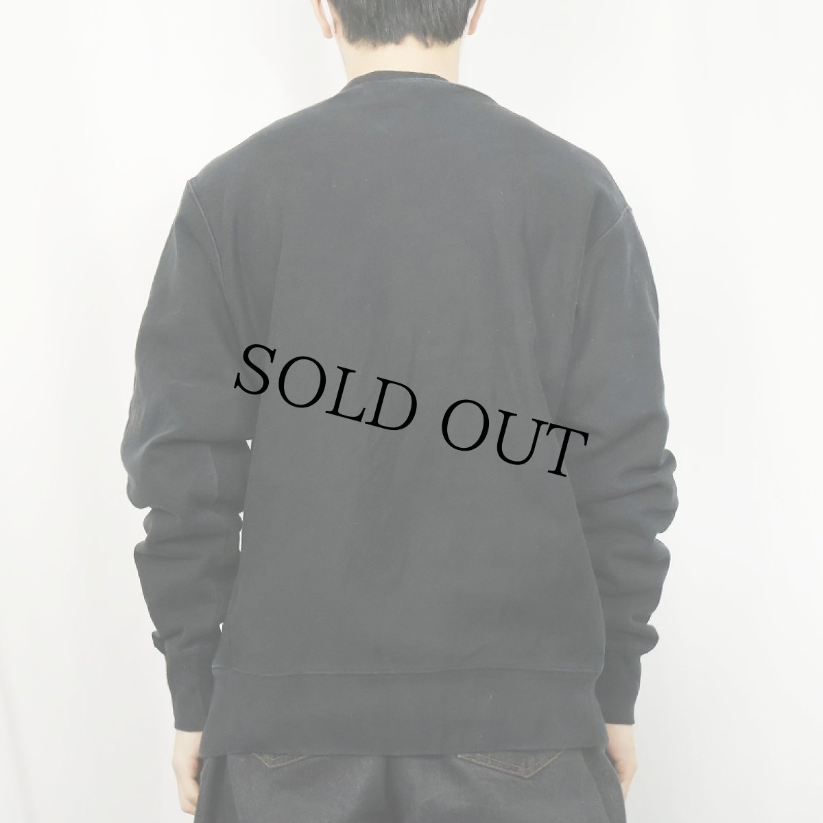 画像3: Champion REVERSE WEAVE "IOWA" プリントスウェット BLACK M (3)