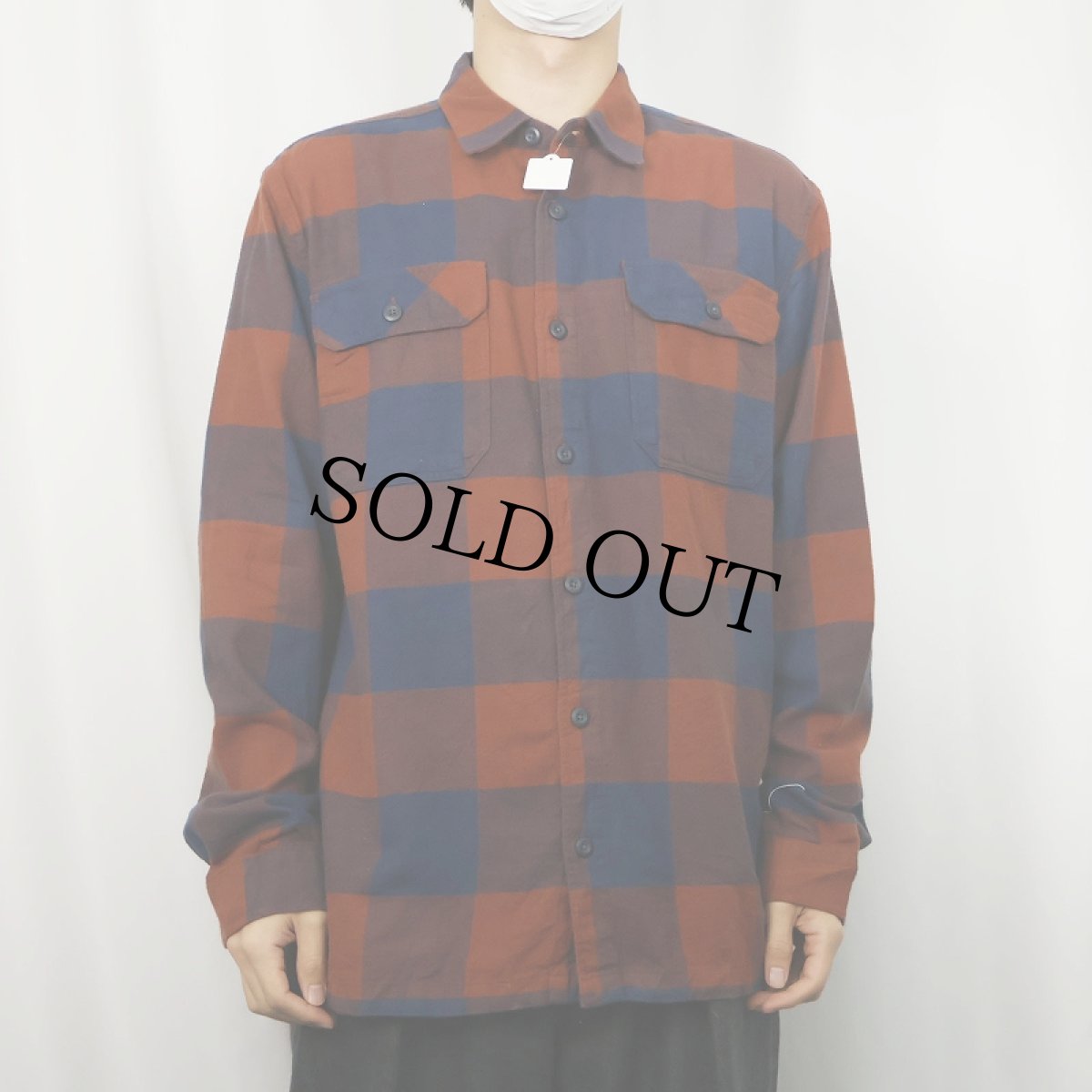 画像2: 2021AW Patagonia ブロックチェック柄 フィヨルド フランネルシャツ M (2)