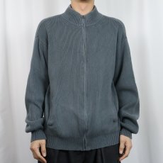 画像2: L.L.Bean コットンニットジップジャケット L  (2)