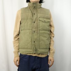 画像2: FILSON CANADA製 オイルドコットン ダウンベスト S (2)