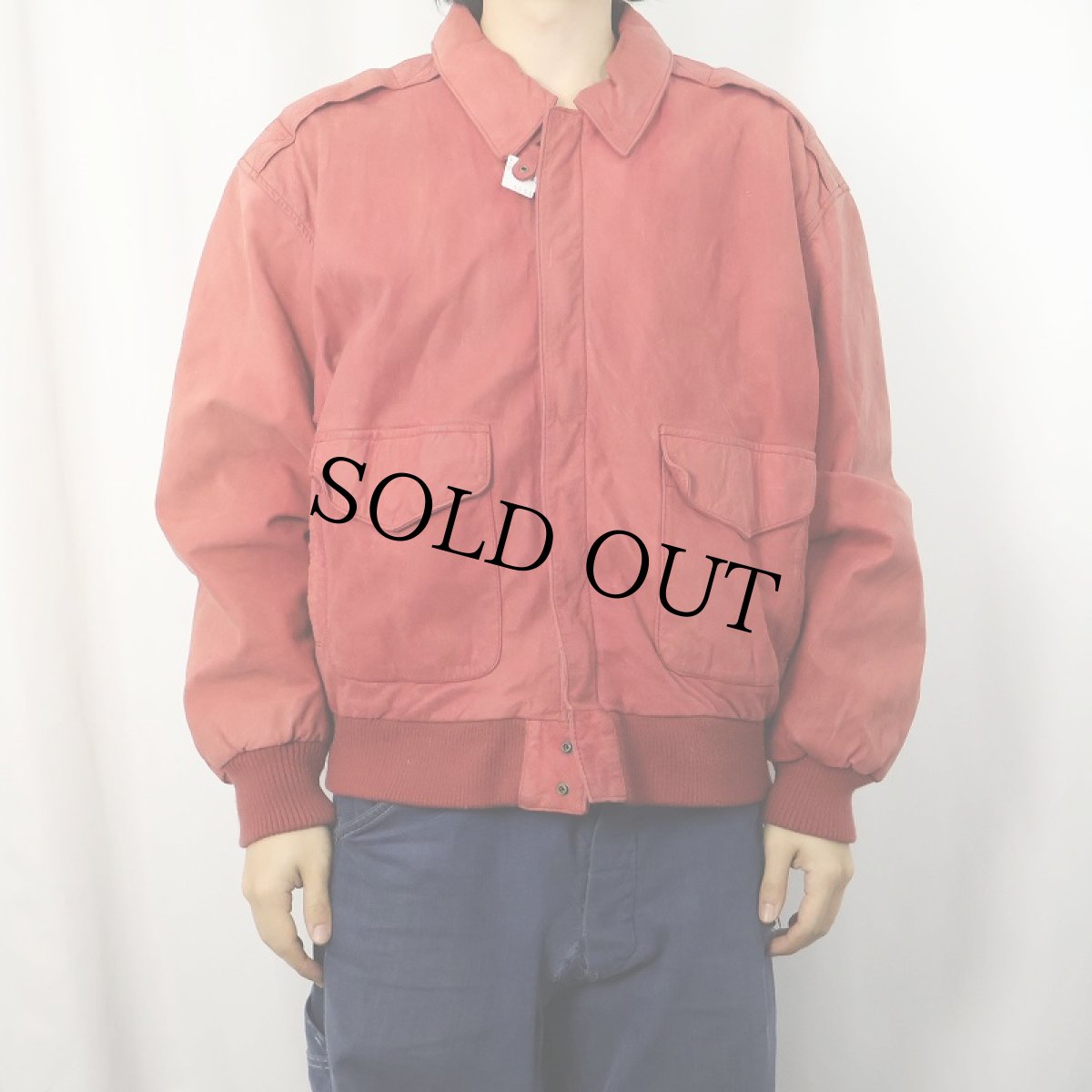 画像2: PARIS SPORT CLUB "A-2 TYPE" レザージャケット L  (2)