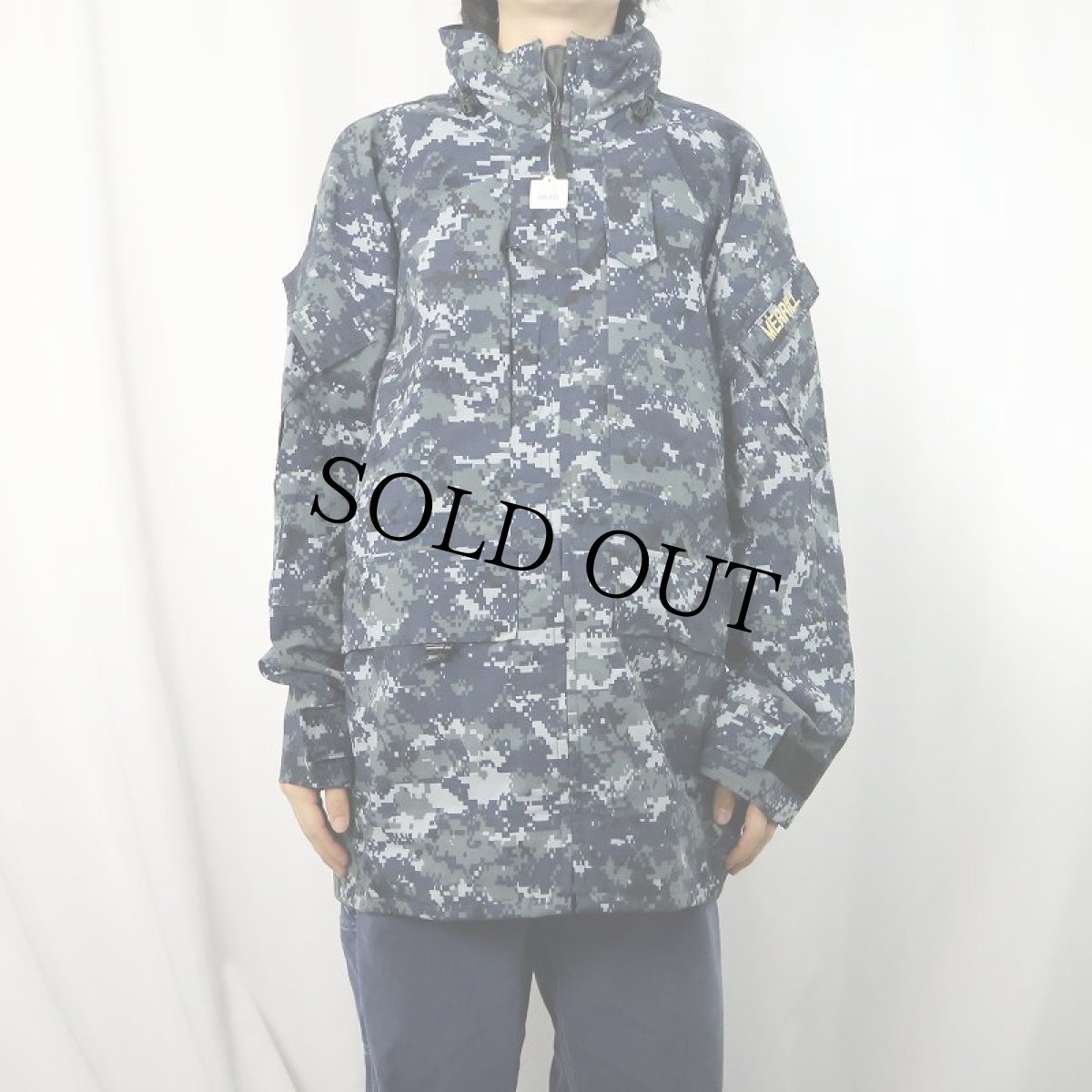 画像2: 2000's U.S.NAVY NWU Type I デジタルカモ GORE-TEX パーカー MEDIUM-LONG (2)