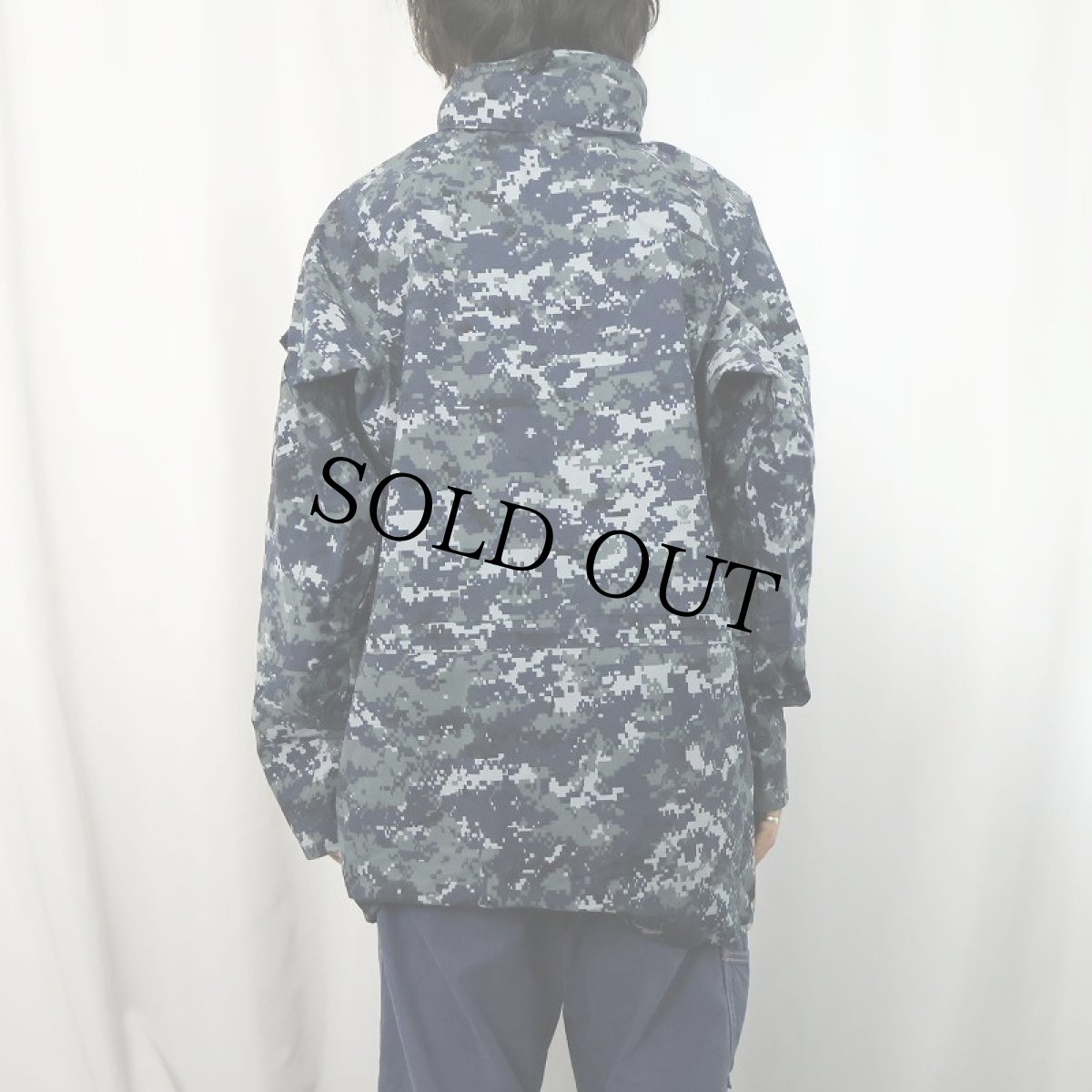 画像3: 2000's U.S.NAVY NWU Type I デジタルカモ GORE-TEX パーカー MEDIUM-LONG (3)