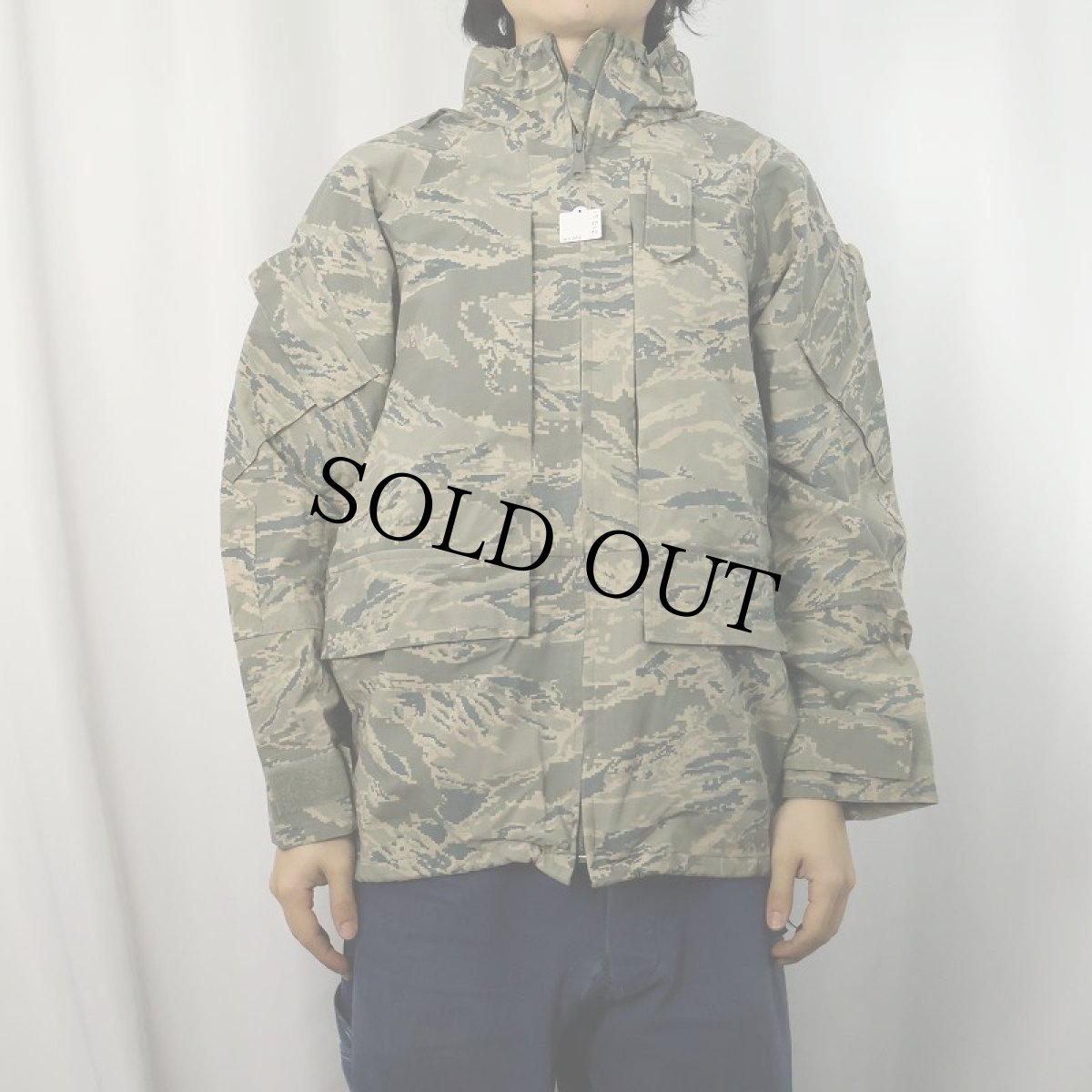 画像2: 2000's U.S.AIR FORCE APECS ABU デジタルタイガーカモ GORE-TEX パーカー SMALL-SHORT (2)