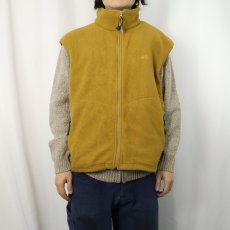 画像2: 90's EMS "POLARTEC" ロゴ刺繡 フリースベスト L (2)
