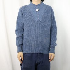画像2: 80〜90's L.L.Bean USA製 "HIGH TREK YARN" ヘンリーネック アクリルニットセーター M (2)