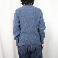 画像3: 80〜90's L.L.Bean USA製 "HIGH TREK YARN" ヘンリーネック アクリルニットセーター M (3)