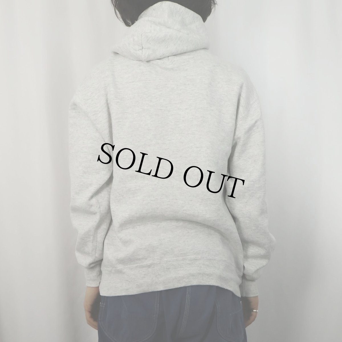 画像3: 90's RUSSELL ATHLETIC USA製 ”LFO TRACK" ウイングフット プリントスウェットフーディー L (3)