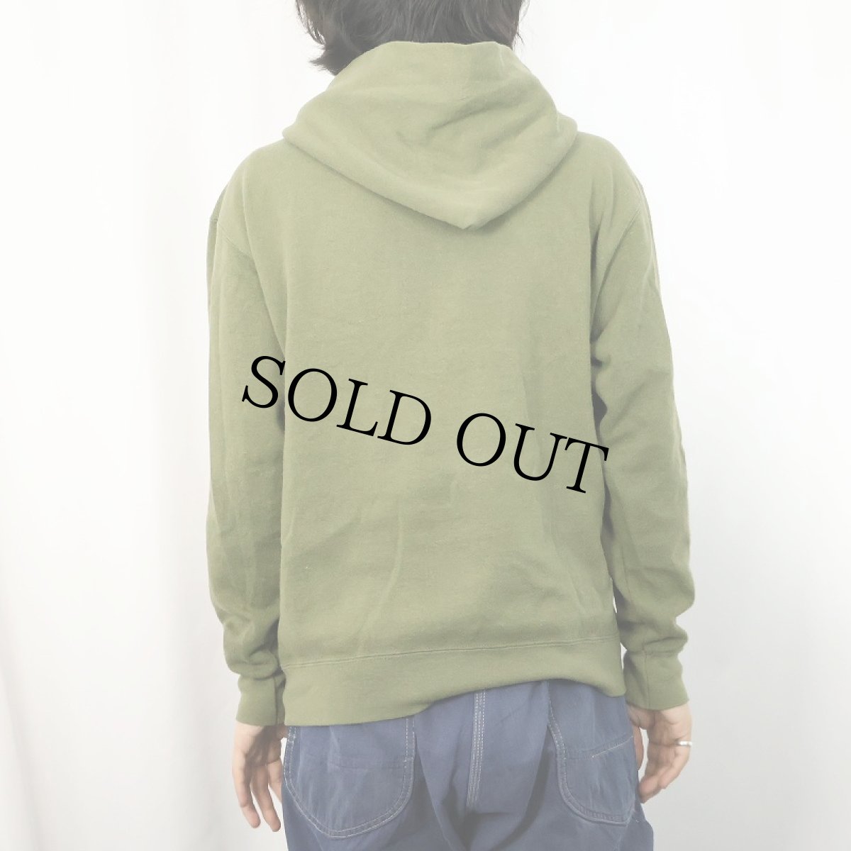 画像4: 90's USMC プリント スウェットジップパーカー (4)