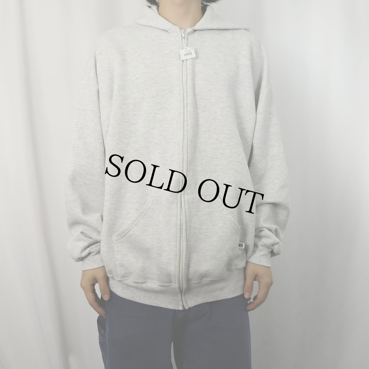 画像2: 90's RUSSELL ATHLETIC USA製 スウェットジップパーカー XXL  (2)