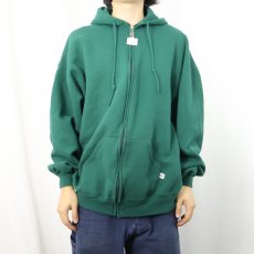 画像2: 90's RUSSELL ATHLETIC USA製 スウェットジップパーカー XXL  (2)