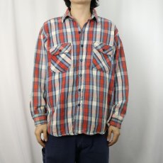 画像2: RUGGED WEAR by b.o.g. チェック柄 ヘビーネルシャツ (2)