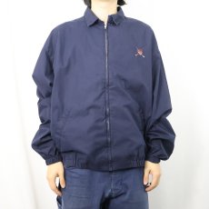 画像2: POLO Ralph Lauren ワッペン付き コットンスイングトップ NAVY XL (2)