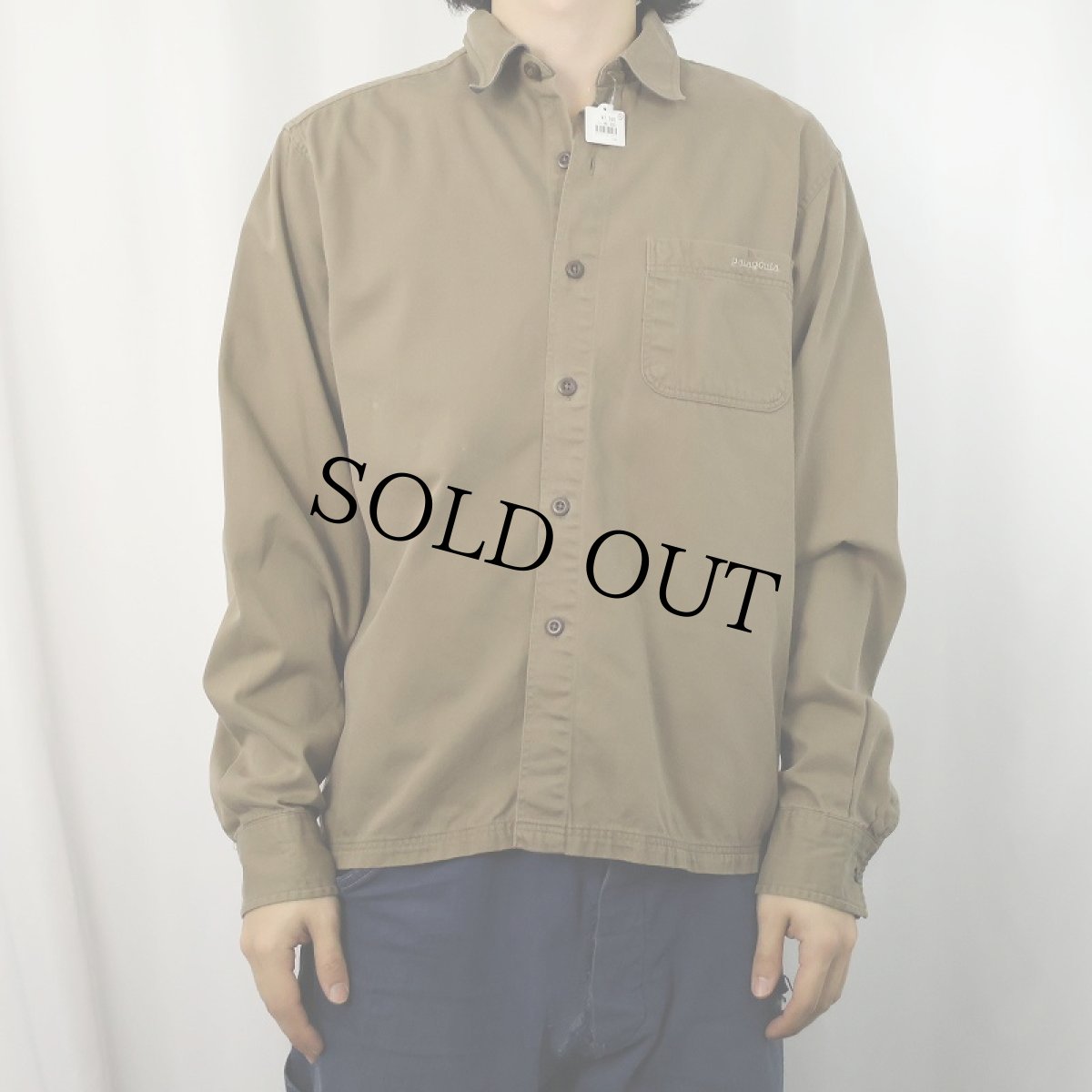 画像2: 2000's Patagonia "ORGANIC COTTON" コットンシャツ M (2)