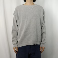 画像2: Eddie Bauer 前V コットンニットセーター L (2)