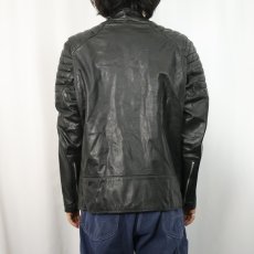 画像3: 70's Brimaco CANADA製 シングルライダースジャケット BLACK SIZE40 (3)