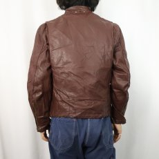 画像3: 70〜80's UNKNOWN ボアライナー シングルライダースジャケット SIZE42 (3)
