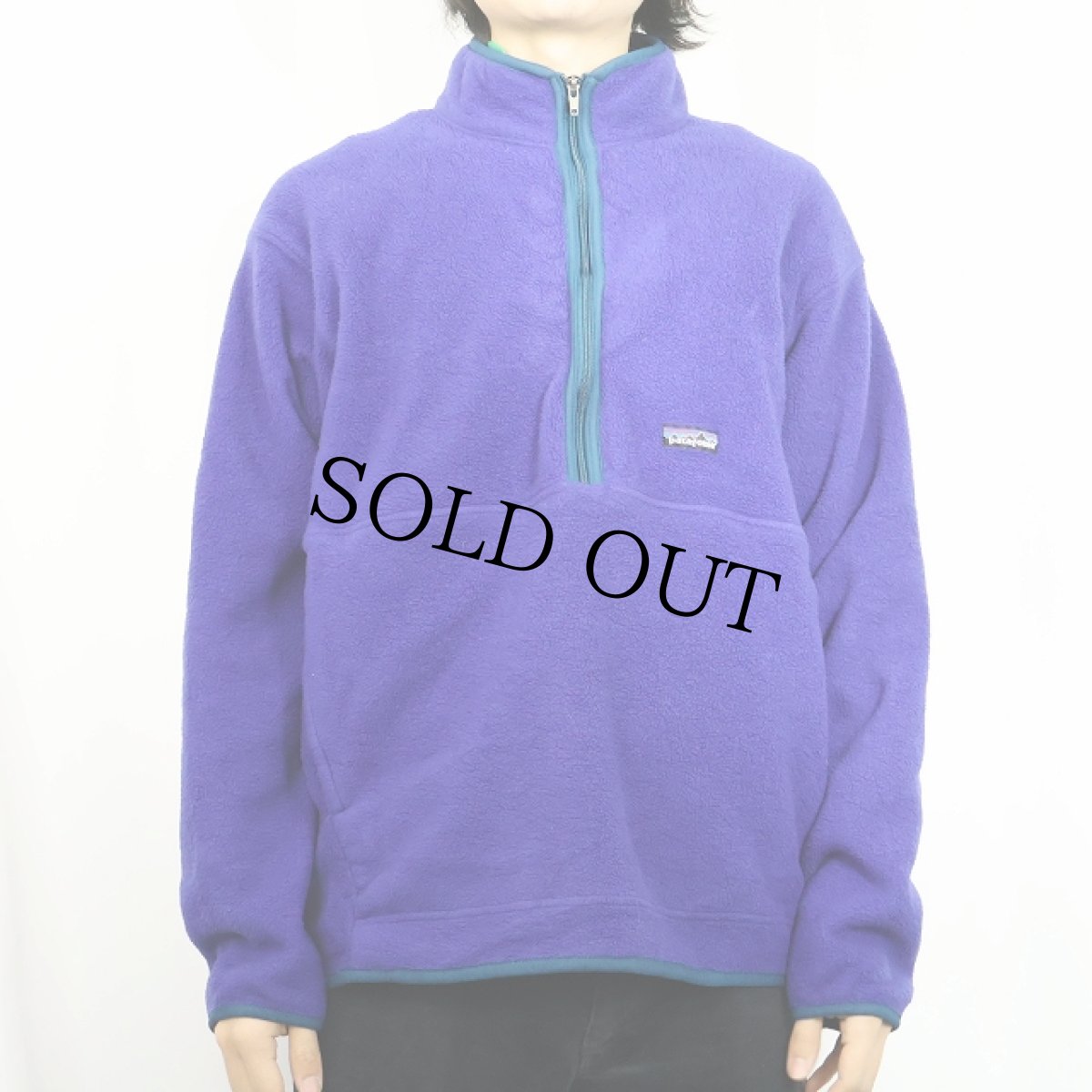 画像2: 90's Patagonia ハーフジップ フリースプルオーバージャケット XL (2)