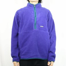 画像2: 90's Patagonia ハーフジップ フリースプルオーバージャケット XL (2)