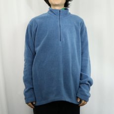 画像2: Patagonia "capilene" ロゴ刺繍 ハーフジップフリースジャケット XL (2)