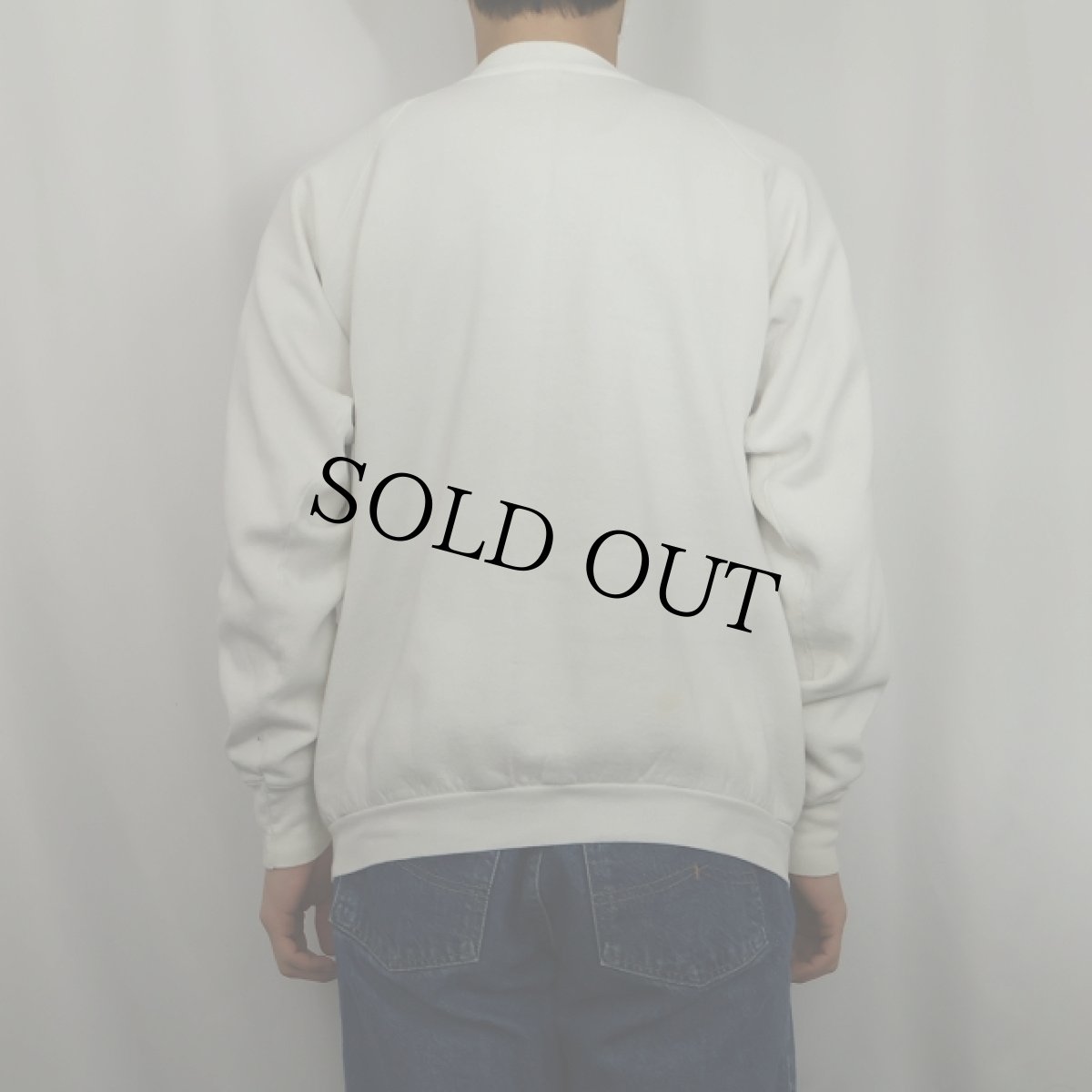 画像3: 80's〜 SNOOPY USA製 "JOE COOL" パロディキャラクタープリント ラグランスウェット (3)