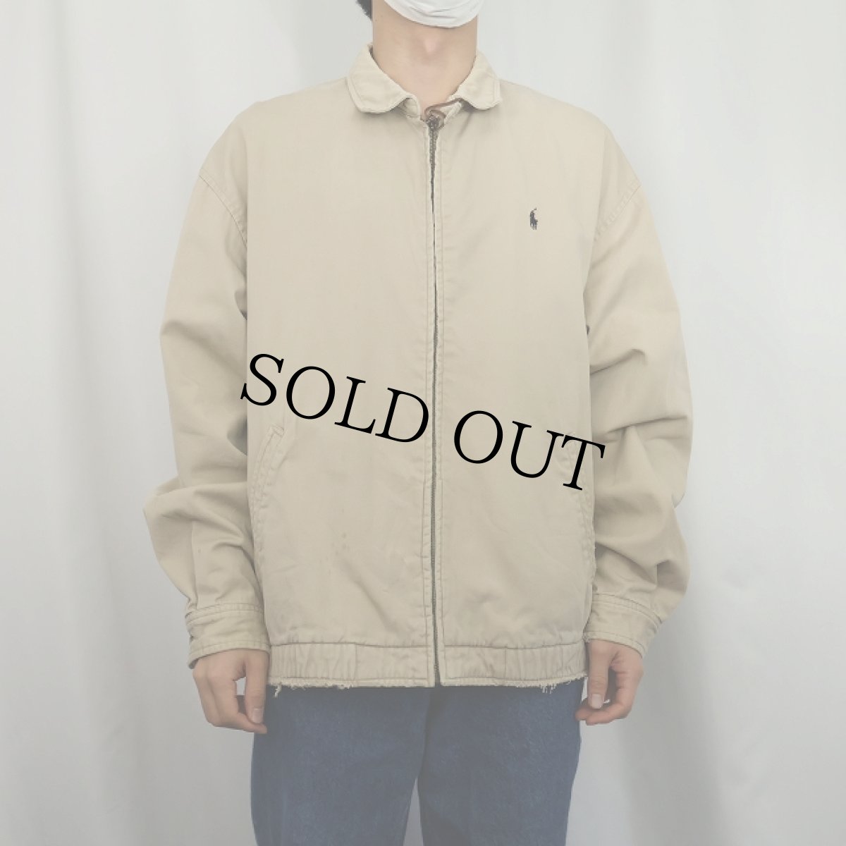 画像2: POLO Ralph Lauren チンスト付き ロゴ刺繍 コットンスイングトップ L (2)