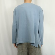 画像3: 80〜90's USA製 Vネック コットンプルオーバーカットソー L (3)