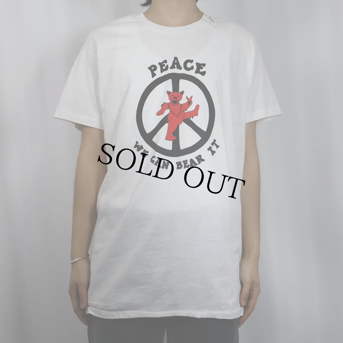 画像2: 【SALE】 80's GRATEFUL DEAD USA製 "PEACE WE CAN BEAR IT" ロックバンド プリントTシャツ DEADSTOCK XL (2)