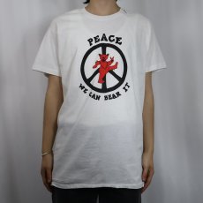 画像2: 80's GRATEFUL DEAD USA製 "PEACE WE CAN BEAR IT" ロックバンド プリントTシャツ DEADSTOCK XL (2)