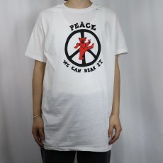 画像2: 80's GRATEFUL DEAD USA製 "PEACE WE CAN BEAR IT" ロックバンド プリントTシャツ DEADSTOCK XL (2)