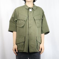 画像2: 60's U.S.ARMY ジャングルファティーグジャケット 4th MEDIUM-SHORT (2)