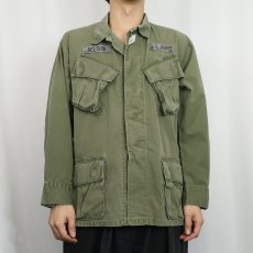 画像2: 60's U.S.ARMY ジャングルファティーグジャケット 5th MEDIUM-SHORT (2)