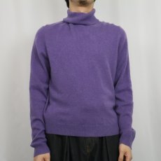 画像2: Valerie Stevens タートルネック カシミアニットセーター L (2)