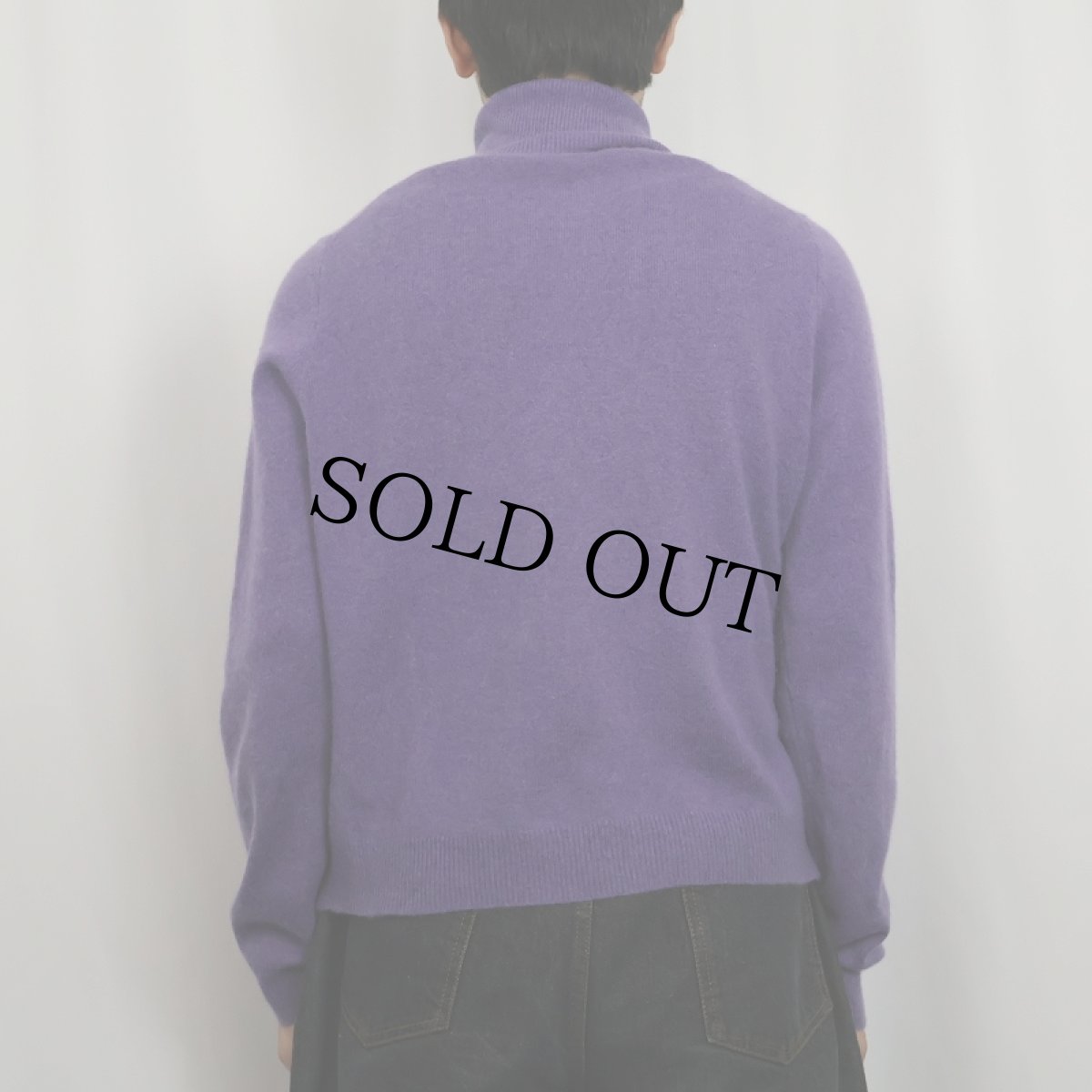 画像3: Valerie Stevens タートルネック カシミアニットセーター L (3)