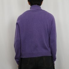 画像3: Valerie Stevens タートルネック カシミアニットセーター L (3)