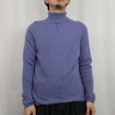 画像2: CHARTER CLUB タートルネック カシミアニットセーター L (2)