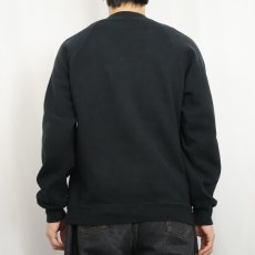 画像3: 80〜90's JERZEES BY RUSSELL USA製 無地ラグランスウェット BLACK L (3)