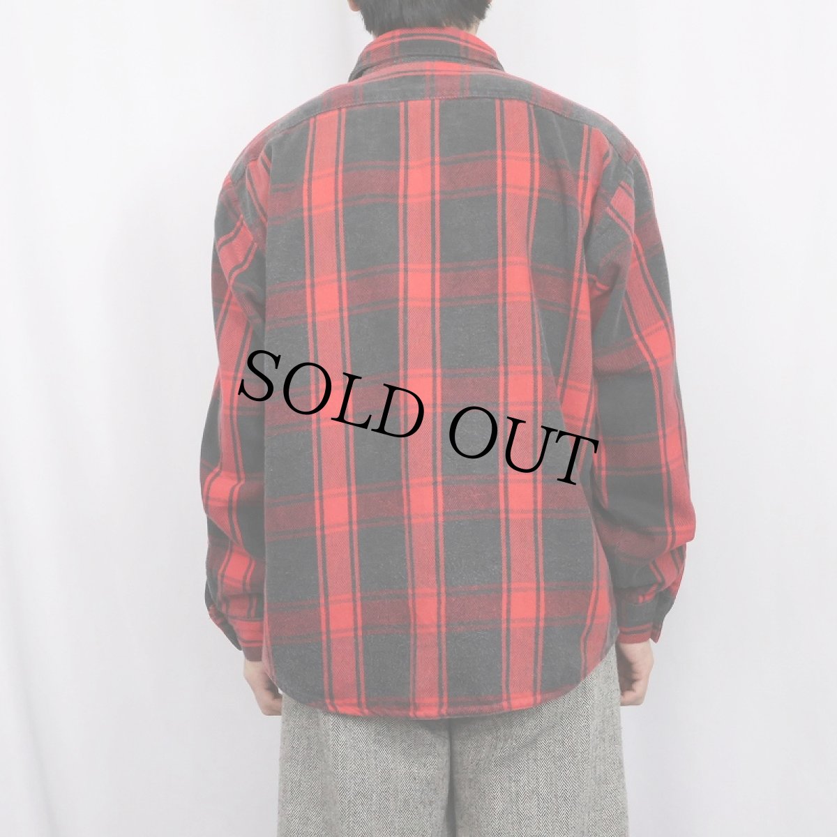 画像3: 80's DAKOTA by FIVE BROTHER USA製 チェック柄 ヘビーネルシャツ L (3)