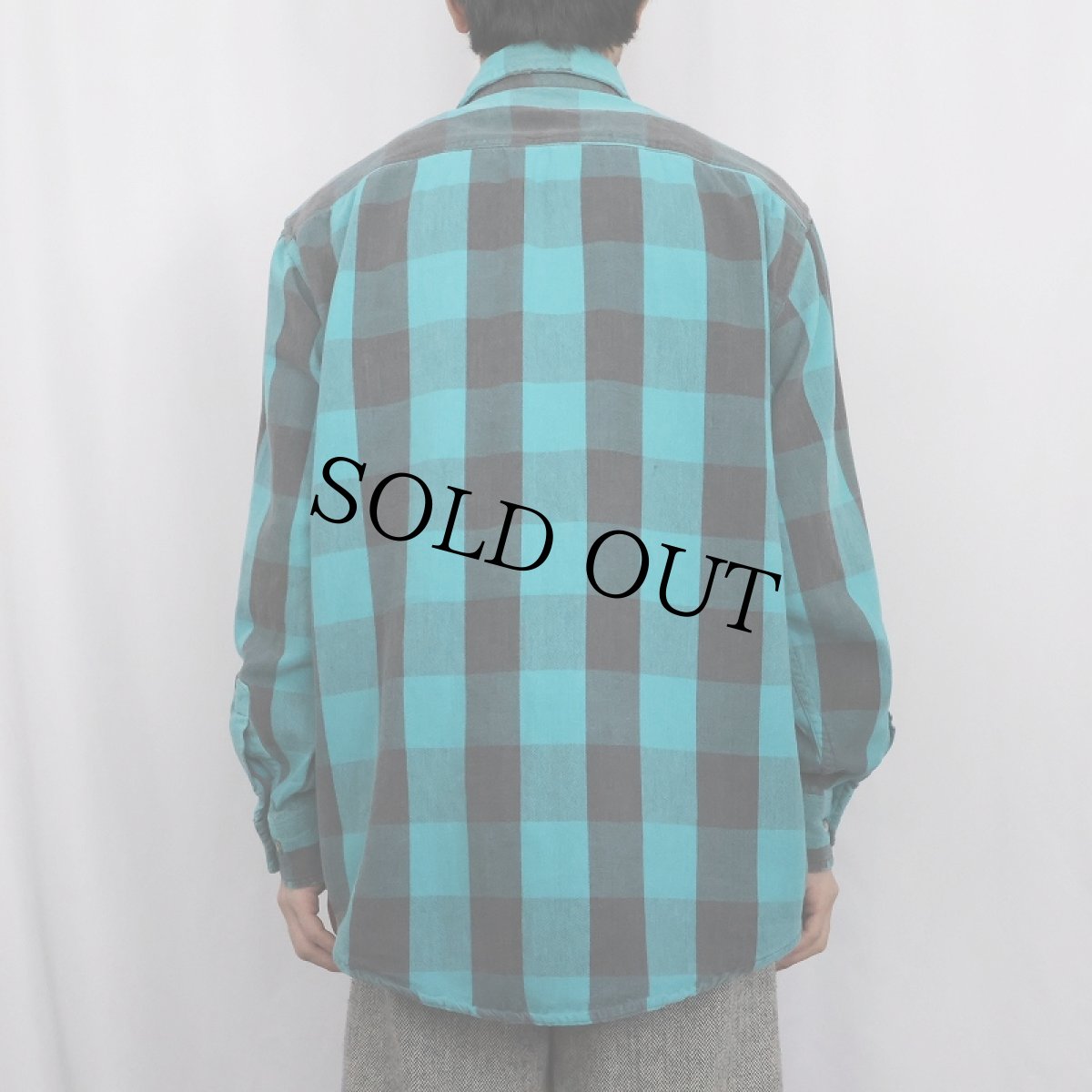 画像3: 90's ST.JOHN'S BAY バッファローチェック柄 ヘビーネルシャツ XL (3)